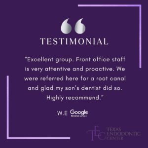happy patient testimonial for root canal